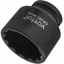 Smūginė galvutė 1/2'', 36 mm, 45 mm, 12 kampų, CR-MO