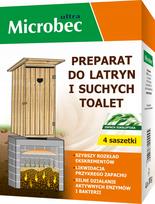 Tualetų ir sausų tualetų priežiūros priemonė MICROBEC, 4 x 30 g