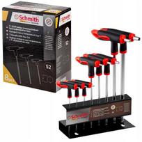 Raktų rinkinys SCHMITH HEX, H2–H10, T formos, 8 vnt., SQKI-1