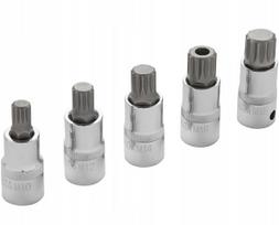 Galvutės antgalių rinkinys XZN, M10–M18, 5 vnt., 1/2" VW