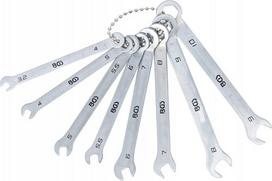 Precizinių plokščių raktų mini rinkinys 4–10 mm, 8 vnt., BGS