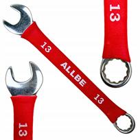 Raktas plokščias 13 mm, plieninis, guminė rankena