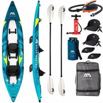 Dvivietis baidarė Aqua Marina STEAM-412 412 cm su 2 irkliais KP-1 ir pompa EP-T16