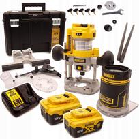 Frezeris DeWalt DCW604P2, 8 mm/6,35 mm, 2 x 5 Ah akumuliatoriai