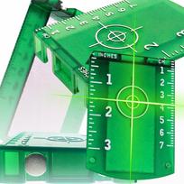 Žalios spalvos taikiklis lazeriniam magnetiniam lygiui