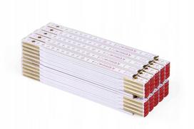 Sulankstomas matuoklis Metrie PF-10, baltas, 2 m, 10 vnt.