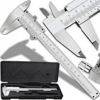 Nerūdijančio plieno analoginis slankmatis 0–150 mm su dėklu