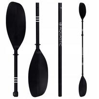 Irklavimo irklas AQUASTIC, 3 dalių, 200–220 cm, juodas, sulankstomas, reguliuojamas