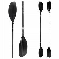 Kanojos irklas AQUASTIC, 2 dalių, 220 cm, juodas, lengvas aliuminis