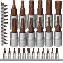 1/4" TORX HEX galvučių rinkinys