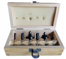 Medienos frezų rinkinys Bosch, 1/4" kotas, 6 vnt.