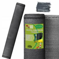 Užtvarinė tinklinė medžiaga nuo saulės 95% UV, 1,5x50 m, grafito spalvos