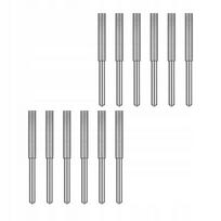 Grandinės galąstuvų rinkinys, 12 vnt., 4 mm, sidabrinės spalvos