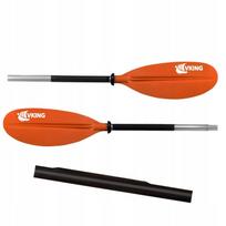 Sulankstoma oranžinė irklavimo irklas LIGHT, 230 cm, 2 dalių