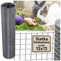 Cinkuotas voljerinis tinklas, 1 m aukščio, 25 m ilgio, akutės 13x13 mm