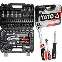 Raktų ir galvučių rinkinys YATO YT-38791, 108 vnt., 1/4" ir 1/2", TORX