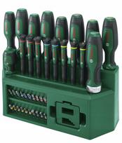Atsuktuvų antgalių rinkinys Bosch, 39 vnt., PH/PZ/SL/TX, su stovu, 1600A02Z9L