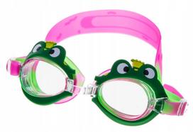 Vaikiški plaukimo akiniai Vivo Junior B-0123, žalia/rožinė