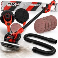Orbitalinis šlifuoklis YATO 225 mm, bešepetėlinis, su LED, dulkių surinkimu
