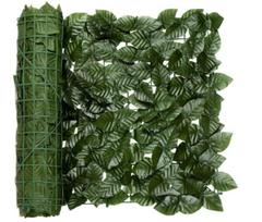 Dekoratyvinė tvora su dirbtinėmis gebenės lapais, 1,5 x 3 m