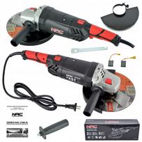 Kampinis šlifuoklis NAC 2400 W, 230 mm, su pasukama rankena ir švelniu paleidimu