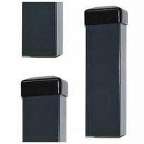 Tvoros stulpas 60x40 mm, 2,3 m, pilkas antracito grafito