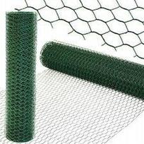 Sodo metalinis tinklas, PVC danga, 1x10 m, akutės 25x25 mm