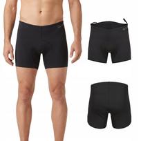 Vyriški juodi neopreniniai šortai AQUASTIC HydroCore SH 1.5 mm, dydis L, plaukimui