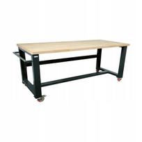Mobilus metalinis darbo stalas su ratukais P-2102, 210x68x83 cm