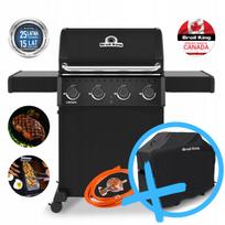 Dujinė lauko kepsninė Broil King Crown 410 SHADOW, 4 degikliai