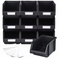 Sandėliavimo dėžutės 230x150x125, modulinė lentyna, etiketės x9