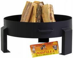 Lauko židinys iš storos plieno, 80 cm, terasa, grilis