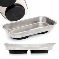 Stačiakampė magnetinė dirbtuvių lėkštė 240 x 140 mm, su dviem stipriais magnetais