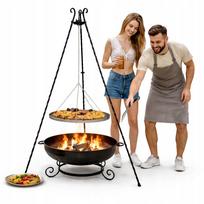 Grilis Garden Grill Tripod 60 cm nerūdijančio plieno grotelės