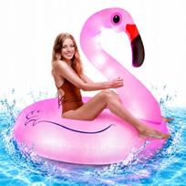 Pripučiamas plaukiojimo ratas FLAMINGO 90 cm