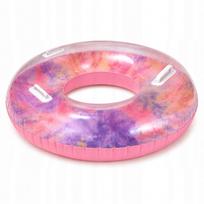 Pripučiamas plaukimo ratas XXL 110 cm su rankenomis, tie dye, 90 kg