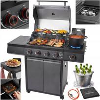 Lauko grilis Garden Grill LEHMANN 4+1, ketus, nerūdijantis plienas, 15 kW, su baliono spintele