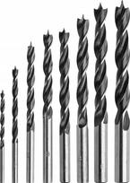 Medžio grąžtų rinkinys DREL, 3–10 mm, 8 vnt.