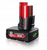 Akumuliatorius Milwaukee M12, 8.0Ah, 12V, 48-11-2402 / 48-11-2412