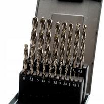 Grąžtų rinkinys Koronet 1–10 mm, kobalto HSSCo, 19 vnt.