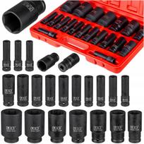 Galinių raktų rinkinys 1/2", 10-38 mm, 20 vnt., CrMo plienas