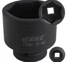Smūginė galvutė 1", 6 kampų, 70 mm, VERKE V39412