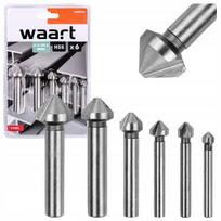 Kūginė metalui skirtų grąžtų rinkinys WAART, 6 vnt., 6,3–20,5 mm, W25M196