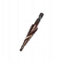 Laiptinis kobalto grąžtas 4–12 mm, HSSCo, kūginis, 9°
