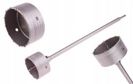 Betono grąžtas 125 mm su SDS adapteriu ir 600 mm ilgio pjovimo adapteriu