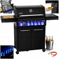 Dujinė kepsninė Yoer 4+2, ketaus ir nerūdijančio plieno, 21,15 kW, su spintele balionui