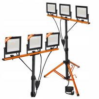 Statybinis LED prožektorius su stovu, 3x50W, 16500 lm