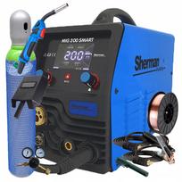 Suvirinimo aparatas SHERMAN MIG 200 SMART 200A, MMA/TIG Lift, 3 viename