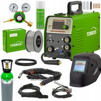 Suvirinimo aparatas Torros MIG180 SUPER M1802 MIG/MMA/TIG Lift su dujų komplektu