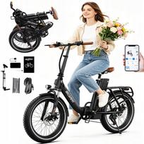 Sulankstomas elektrinis dviratis ONESPORT OT16-2, 250W, 48V, 17Ah, 25 km/h, 120 km, su programėle